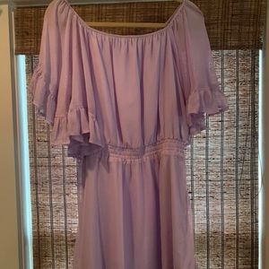 Revolve lavender off the shoulder dress